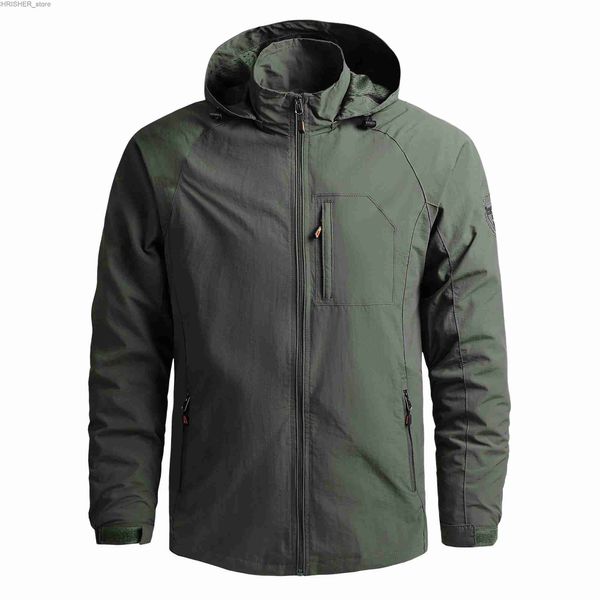 Taktik ceketler erkek açık yürüyüş ceketleri su geçirmez kapüşonlu rüzgarlık ceket erkekler 2023 Sonbahar Yeni Gündelik Ceket Taktikleri Askeri Ceketler Menl231218