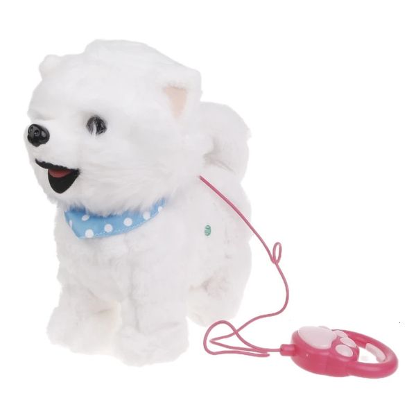 Guinzaglio per bambole di peluche Giocattolo elettrico per cani da passeggio Simulazione Canto Cucciolo che abbaia Bambino Craw Apprendimento Regalo per bambini 231218