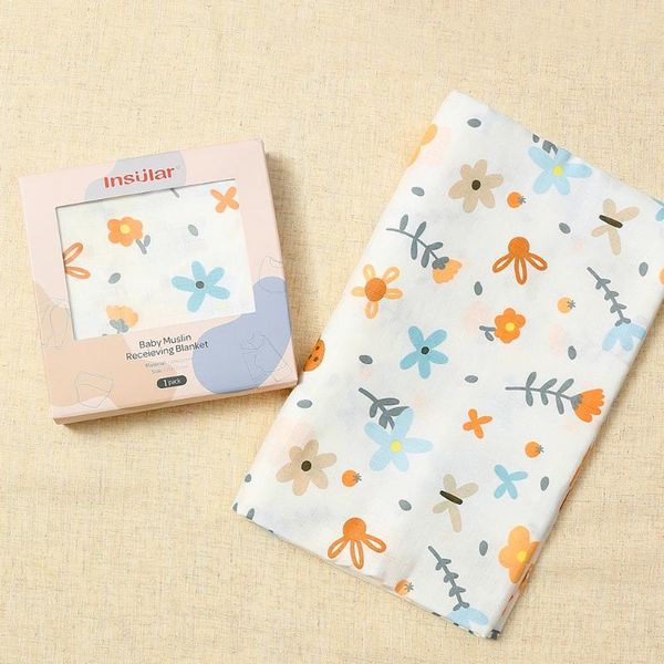 Cobertores bebê cobertor swaddle envoltório para nascido bambu algodão cama gaze banho musselina macio respirável 125 cm crianças ninho