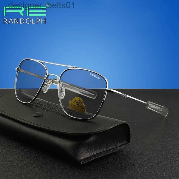 Sonnenbrille RANDOLPH RE Sonnenbrille Männer American Army Military Aviation Pilot AGX Gehärtetes Glas Sonnenbrille Gradient Len Frau Marke VintageL231218