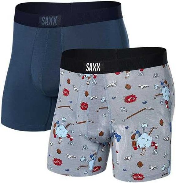 Intimo da uomo SAXX - Slip boxer Vibe con supporto a marsupio - Confezione da 2