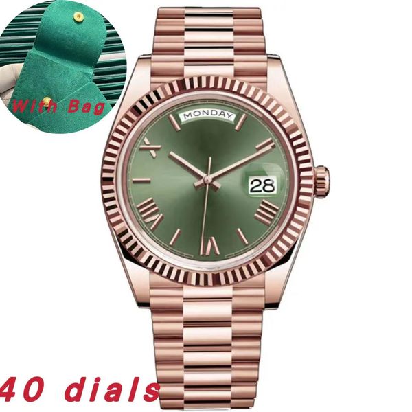 Herren Uhr Tag/Datum Automatische Uhren mit Bag Saphirglas Frauen Uhren Größe 40 mm 36 mm Edelstahlarmband wasserdichte Orologio Relojes Montre Luxus Uhr