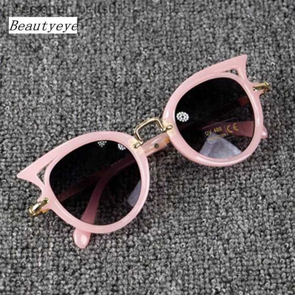 Óculos de sol beautyeye 2023 crianças óculos de sol meninas marca gato olho crianças óculos meninos uv400 lente bebê óculos de sol bonito óculos máscaras l231218