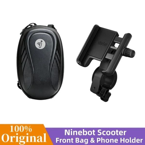 Accessori Originale Ninebot Segway MAX G30 G30L F20 F40 Serie F Borsa anteriore antipioggia Porta telefono Accessori per equitazione scooter elettrico