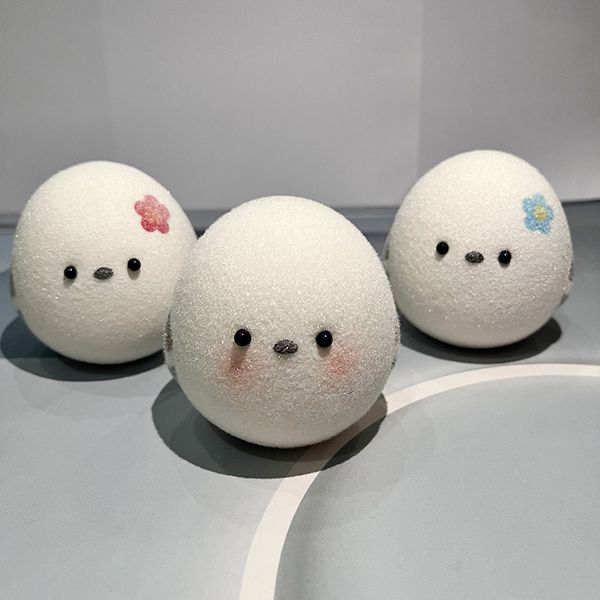 Japon tarzı Flock Chick Squeeze Squishy oyuncaklar yenilik anti -stresli civcivler rahat oyuncaklar yetişkin çocuklar için yumuşak komik bebek civcivler doğum günü partisi hediyesi