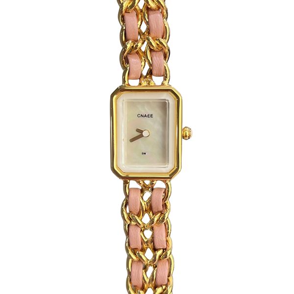Женские часы с цепочкой, плетеный ремешок, модные и простые свадебные часы с квадратным циферблатом, роскошные дизайнерские часы в стиле ретро