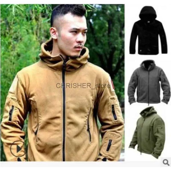 Taktische Jacken Männer Taktische Westen Herbst Winter Im Freien Warme Fleece Kampf Militär Mit Kapuze Mantel Männlich Sport Camping Wandern Polar Hoodie jackenL23118