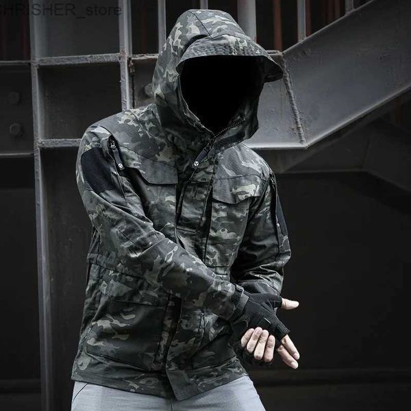 Taktische Jacken Neue M65 Armee Kleidung Casual Taktische Windjacke Graben Männer Wasserdichte Flug Pilot Mantel Hoodie Mann Militär Feld JackeL231218