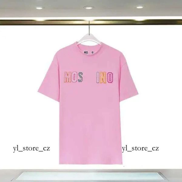 Designer Moschinos T-Shirt Sommer italienische Luxusmarken neue T-Shirts Cartoon Bär lose Baumwolle Moschino Frau für Outdoor-Freizeitkleidung 6594