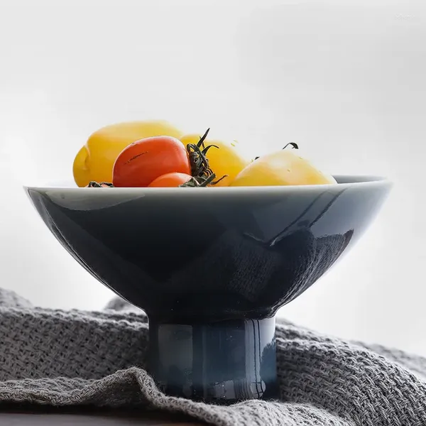 Piatti Vassoio da tè in ceramica giapponese Set di stoviglie Snack Accessori creativi per la cerimonia di servizio di frutta