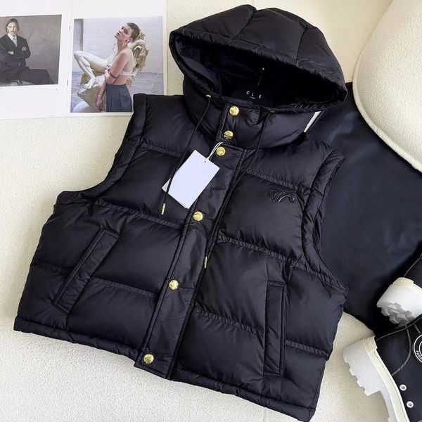 Damenwesten Herbst und Winter Dual Wear Dicke Plüsch Damen Daunenjacke Braune Lederärmel Abnehmbare Weste Modekleidung 231218