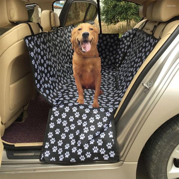 Pano transportador de cachorro fácil de limpar capas de assento traseiro para animais de estimação diga adeus passeios de carro bagunçados com capa