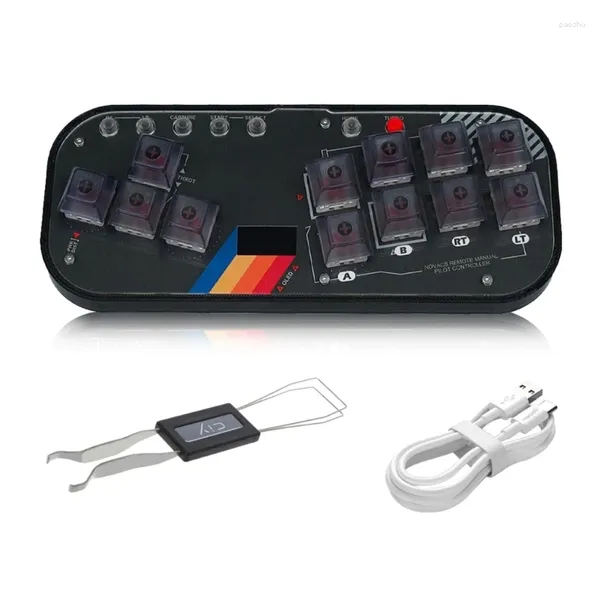 Controladores de jogo Fighting Box Gaming Keypad Hitbox Gamepad Controlador Arcade Joystick Teclado Mecânico RGB Chaves para PC 54DB