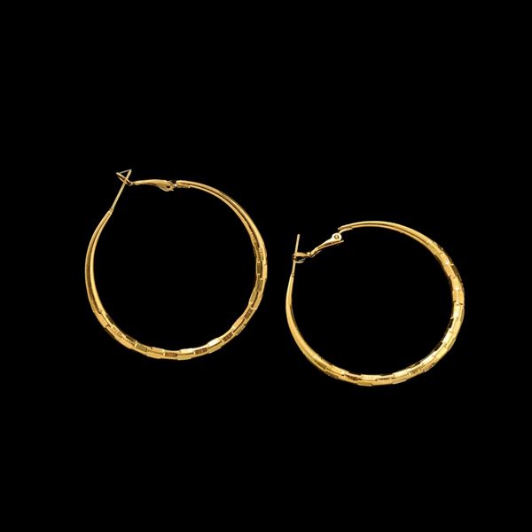 18-каратное желтое чистое золото, хирургическая сталь, шарнирные сегментные кольца-серьги, пирсинг для губ, носа, 1 шт.