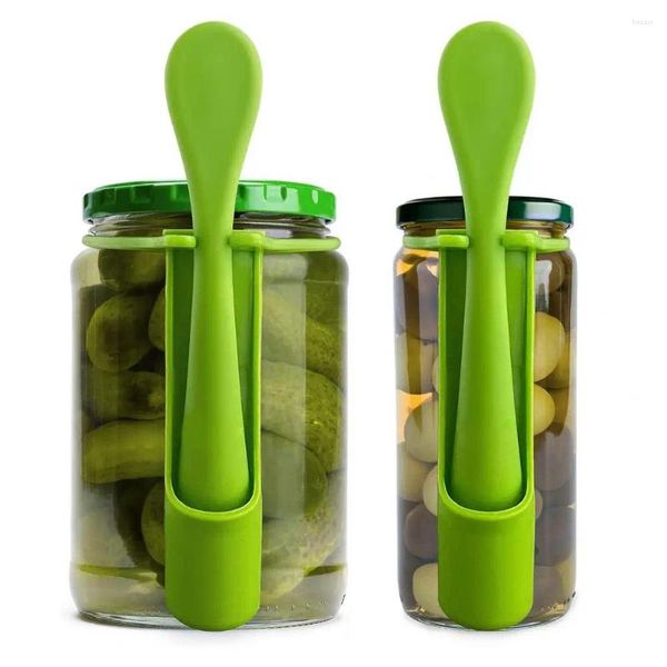 Forchette 2 pezzi 2 in 1 cucchiaio forchetta verde set stoviglie Kimchi scolapasta con manico lungo con sottaceti di frutta