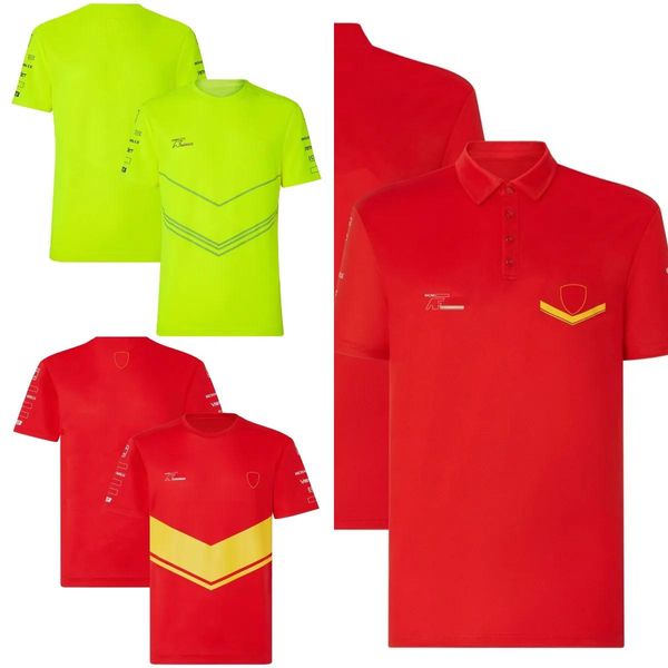 Abbigliamento 2023 Team Logo Tshirt Formula 1 Racing Sport Magliette da uomo Estate Casual Moda Marchio Uomo e donna Polo Tshirt Top