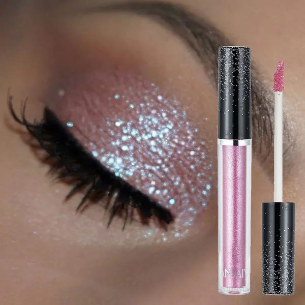 Ombretto HANDAIYAN Ombretto liquido Metallic Diamond Shiny Eye Liner Pen Giltter Eyeshadow Palette Lasting Shimmer Brighten Cosmetics 231216