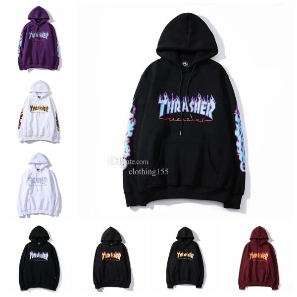 Neue trendige Marke Trapstar Flame Einhorn Arm Paar Kapuzenpullover