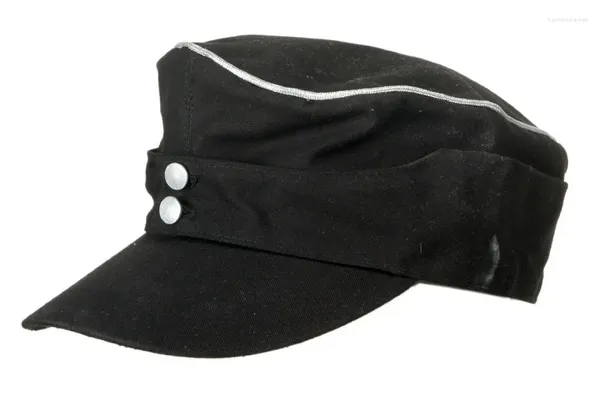 Berretti WWII ESERCITO TEDESCO ELITE UFFICIALE ESTIVO PANZER M43 CAPPELLO IN COTONE CAPPELLO Riproduzione Rievocazione Militare