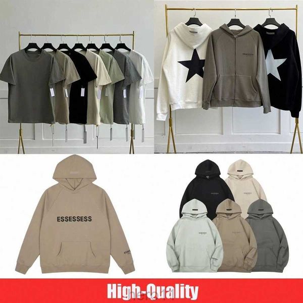 Tasarımcı Hoodies Erkek Hoody Essentail Hoodie Pullover Sweatshirtler Gevşek Uzun Kollu Kapşonlu Jumper Erkekler Yüksek Kaliteli Giyim Pamuk Essent Women Street HCZ3