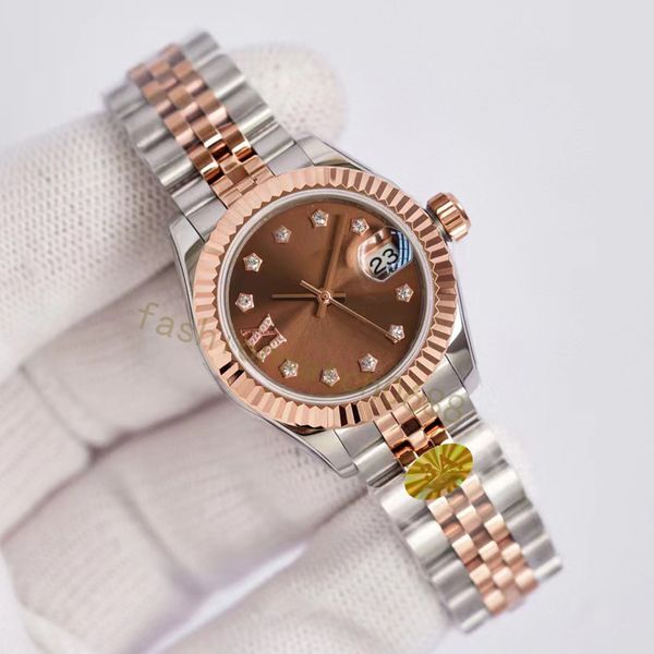 Relógio feminino designer 36mm 31mm relógio mecânico totalmente automático 28mm relógio de movimento de quartzo pulseira de aço inoxidável relógio de diamante design relógio Montre de Luxe presente