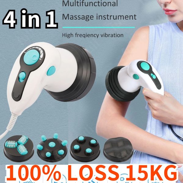 Massageador de rosto Anti -celulite Massageador elétrico Corpo inteiro Slimming Roller Rolo de mão Handheld Massage