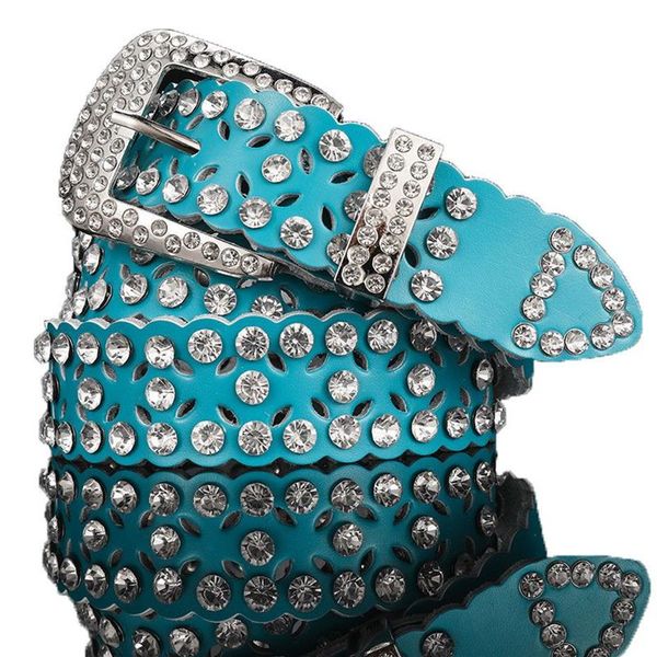 Cinto strass cintos para mulheres designer diamante cinto largura 3 2cm cowskin brilho clássico feminino cintura belts2836