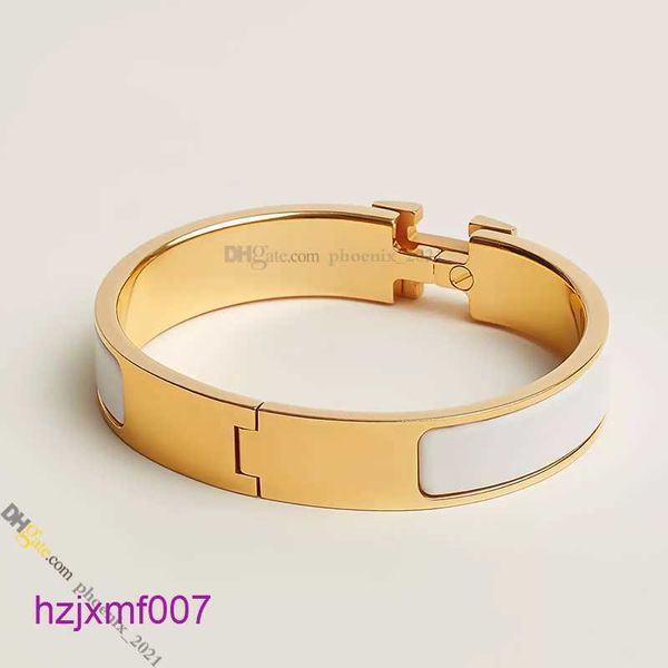 4ip6 Charm-Armbänder, Designer-Armband, Schmuck für Damen, klassischer Armreif aus Titanstahl, Emaille, vergoldet, verblasst nicht, antiallergisch, Gold St