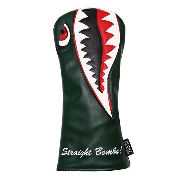 Prodotti PU Leather Green Shark Design Golf Cover Coperio Coperchio Coperie