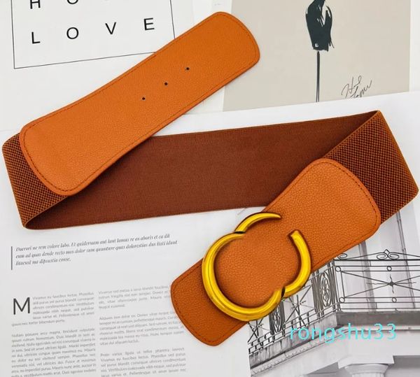 Cinture da donna con fibbia Cintura larga elastica per abito da donna Cintura di lusso per designer