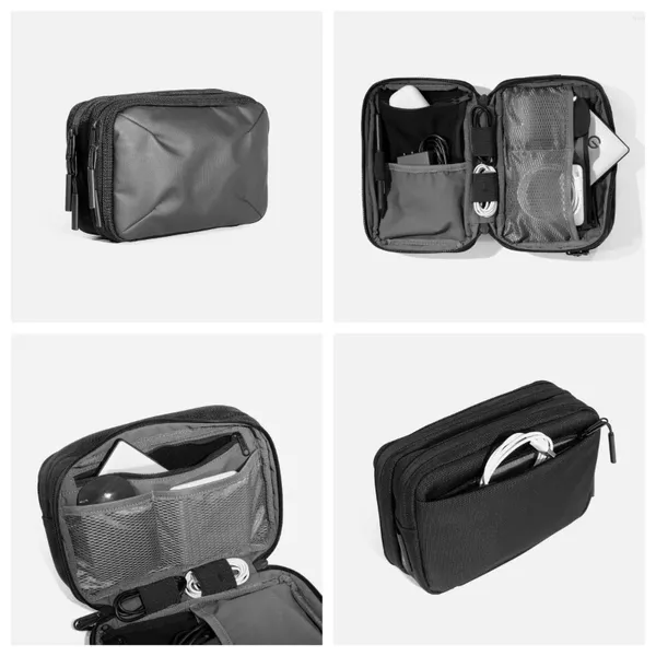 Duffel Bags Aer Cable Kit 2 Essencial Tech Acessório Organizador com Revestimento Durável Resistente às Intempéries Armazenamento Perfeito Proteger Dispositivo de Cabos