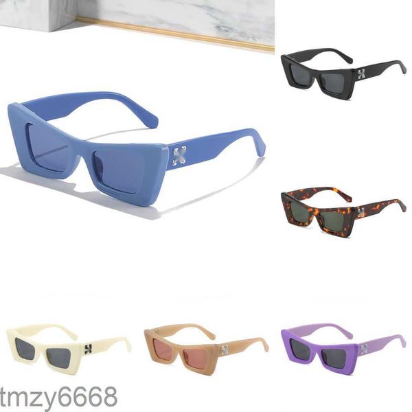 Moda w güneş gözlükleri tasarımcı beyaz çerçeveler erkekler kadın trend kare güneş gözlüğü ok x çerçeve gözlük parlak güneş gözlükleri spor seyahat sunglasse cqac p99