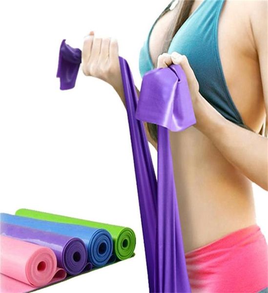 Neue Yoga Pilates Stretch Widerstand Bands Hohe Elastische Fitness Crossfit Übung Ausrüstung TPE Ziehen Gürtel Für Sport Favor4374707