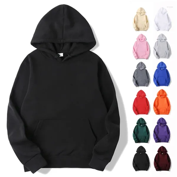 Erkek Hoodies ve Kadın Kapüşonlu Sweatshirt Siyah Beyaz Yün Sweater Unisex