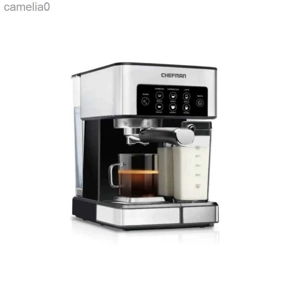 Macchina per il caffè Macchina per caffè espresso Barista Pro Nuova macchina per caffè monodose in acciaio inossidabile da 1,8 litriL231219