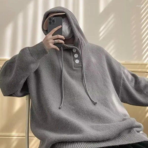 Männer Hoodies Koreanischen Stil Mit Kapuze Pullover Frühling Und Herbst Retro Faul Jacke Casual Lose Oversize Männer Kleidung Y2k Tops