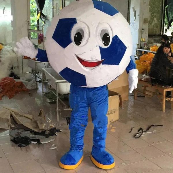 Fantasias de performance mascote de futebol fantasia Halloween Fancy Party Sport Sport Club Cartoon Caracterar Carnaval Unissex Adults Outfit EV