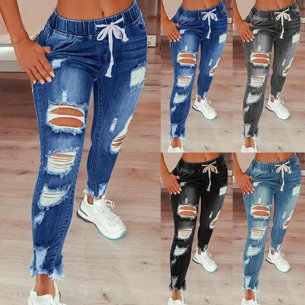 Calça Feminina Jeans Lápis Oversized