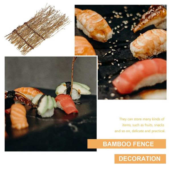 Conjuntos de louça El Restaurante Placa Japonesa Sashimi Decor Servindo Bandeja de Sushi Bambu para Decoração Miniture