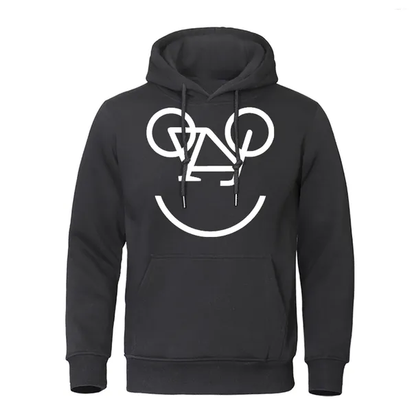 Felpe con cappuccio da uomo bicicletta invertita corsa semplice combinazione vestiti uomo divertente casual streetwear hip hop pullover felpa con cappuccio da uomo