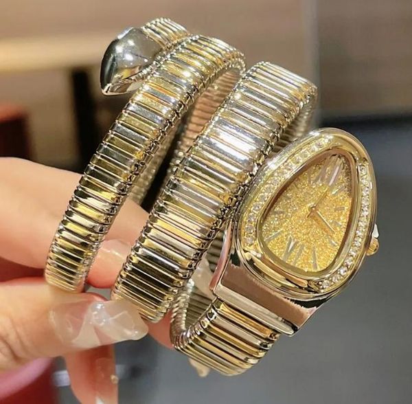 U1 Лучшие классические дизайнерские часы AAA Все женские часы с бриллиантами Змеиный браслет из розового золота Наручные часы Лучший дизайнерский бренд Часы Подарок для женских наручных часов