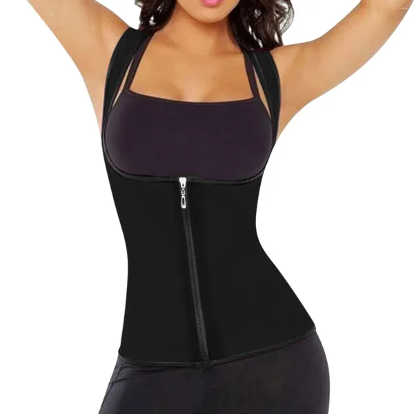 Intimo modellante da donna Fitness Dimagrante Allenamento Corsetto Body Sport Gilet da donna Vita solida Shaper Zipper Trainer Shapeware