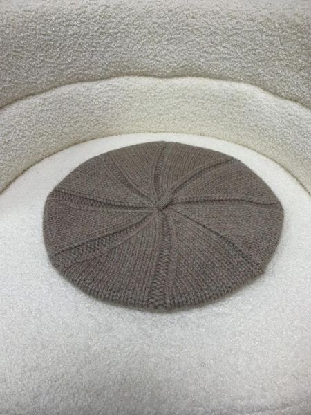 Berets L P Cashmere Chapéu Mulheres Boina Engrossada Lã De Malha Outono E Inverno Inglaterra