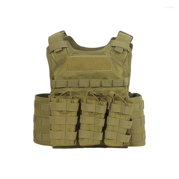 Jaquetas de caça 1000D Nylon Body Armor Tático Webbed Gear Colete Militar do Homem Tiro Protetor Placa Ajustável Transportadora