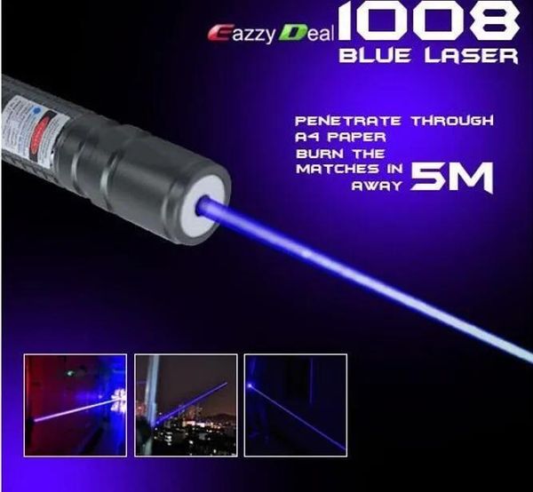 Zubehör Taktisches Zubehör Hochleistungs-Militär-405-nm-Lila-Blau-Violett-Laserpointer 200.000 m LED-Taschenlampe Brennende UV-Fälschungserkennung