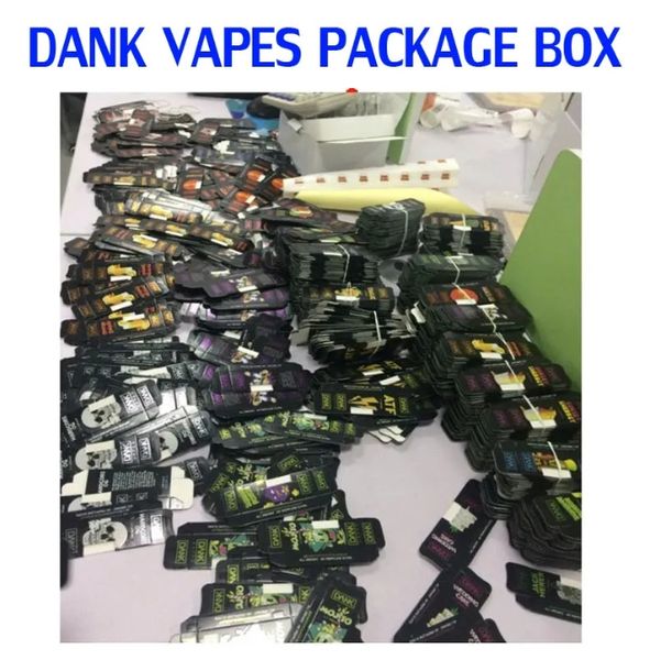 atacado DANK VAPES CEREAL CARTS MOONROCK PAPEL CAIXA DE PACOTE PLÁSTICO vape cartucho embalagem concentrado de cera