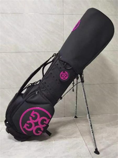 Sacos de clubes de golfe suporte saco preto rosa marrom branco cor moda pacote de golfe com suporte forte praticidade alta capacidade
