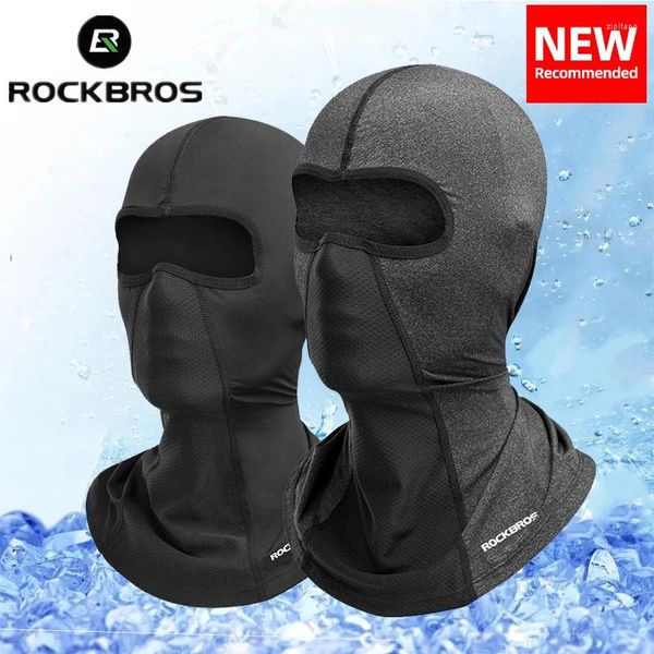 Bandane Rockbros Maschera da ciclismo ufficiale primavera estate Protezione UV Passamontagna da bici Viso Foro traspirante Asciugatura rapida