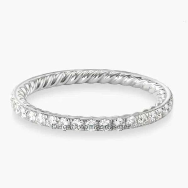 Ringe Twisted Cross Ring Damen kleine große Größe Anpassung Mode Luxus diamantiert S925 Silber Ringe Designer Schmuck Frau Hochzeitsgeschenk Vintage, um alt zu machen