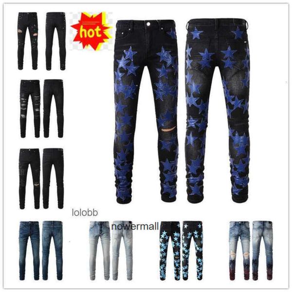 imiri Arrivals Denim Jean amari amiiri 2024 New amirl Mens Luxury Designer amirlies Jeans Holes Pants am COOLGUY Biker Pants Man amis Clo SI97